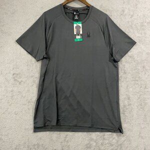 NEW Spyder Active Mens XL Lightweight 4-Way Stretch Performance T-Shirt Black